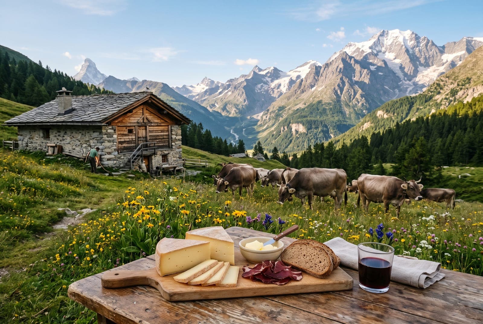 Alpeggio La Baou (Frères Diémoz) — Fontina d'alpeggio tasting